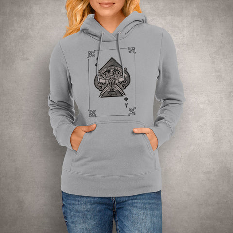 Image of Unisex Hoodie Card Ace of Spades