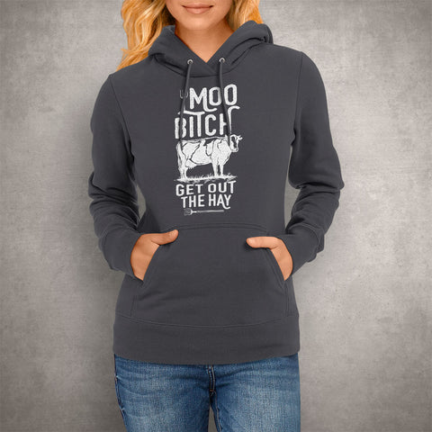 Image of Unisex Hoodie Moo Bitch
