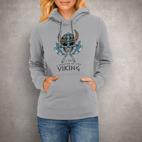 Image of Unisex Hoodie I Am A Weapon Of God Viking