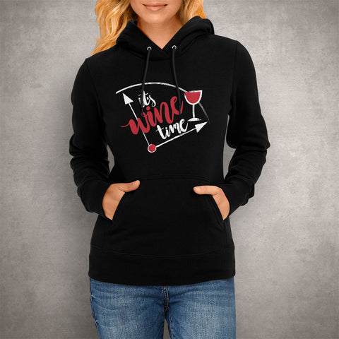 Image of Unisex Hoodie It's Wine Time