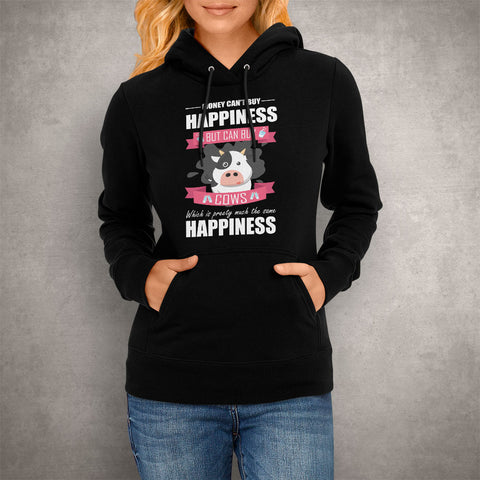 Image of Unisex Hoodie Happiness Cow Lover