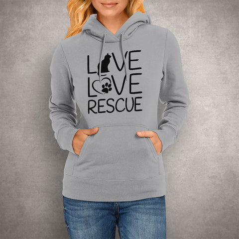 Image of Live Love Rescue Cat Hoodie