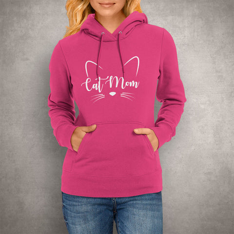 Image of Cat Mom Whiskers Hoodie
