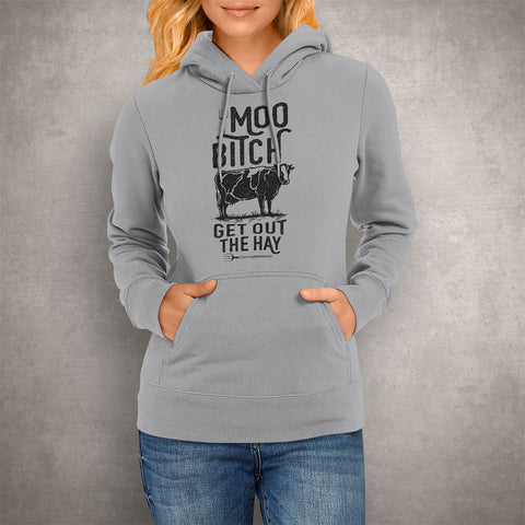 Image of Unisex Hoodie Moo Bitch