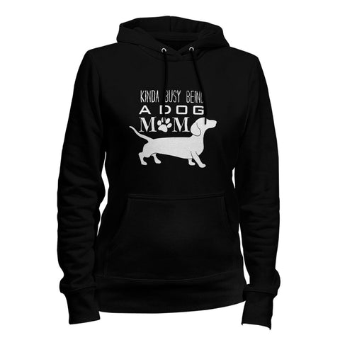 Image of Kinda Busy Being Dog Mom Hoodie