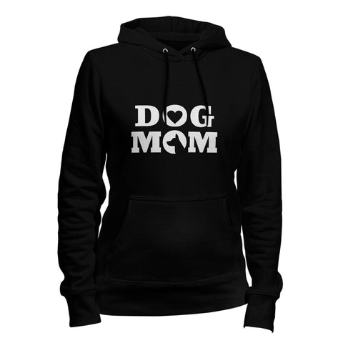 Image of Dog Mom Heart Dog Hoodie