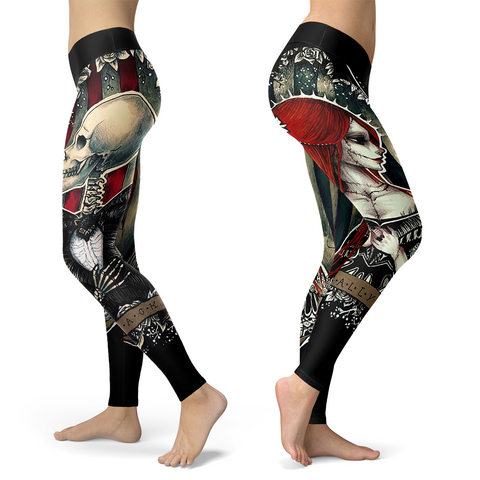 Image of Sugar Skull Leggings Sally and Jack