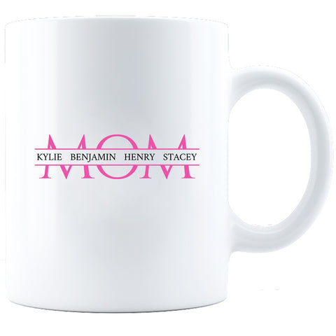 Image of Mom Personalized Ceramic Coffee Mug