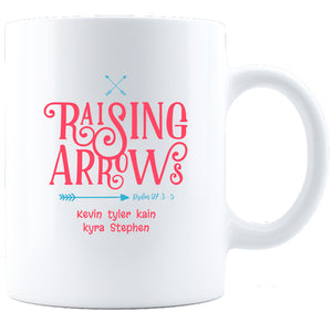 Raising Arrows Personalized Ceramic Coffee Mug