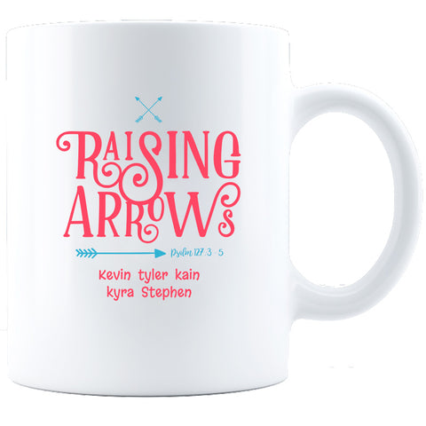 Image of Raising Arrows Personalized Ceramic Coffee Mug