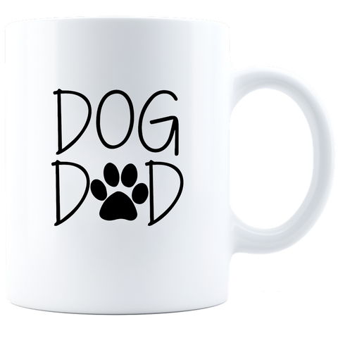 Image of Dog Dad White Ceramic Mug