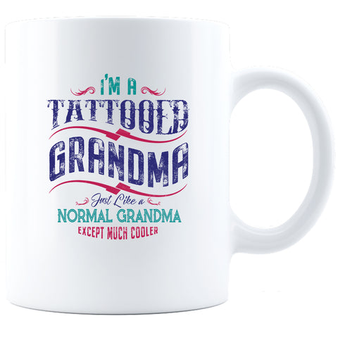 Image of Tattooed Grandma Ceramic Coffee Mug