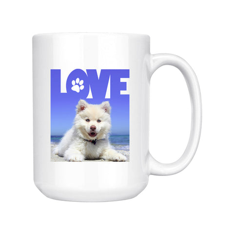 Image of Love Paw Personalized 15oz Ceramic Mug