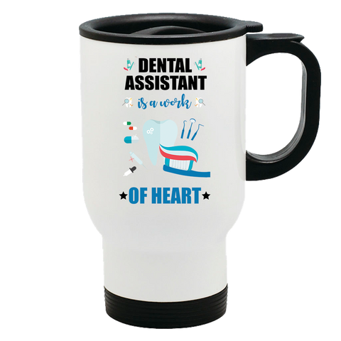 Image of Metal Coffee and Tea Travel Mug Work of Heart