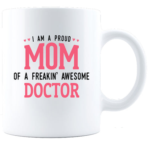 Image of Proud Mom Personalized Ceramic Coffee Mug