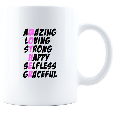 Image of Mother Words Ceramic Coffee Mug