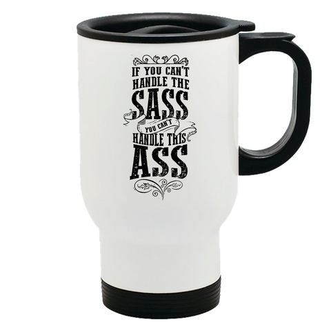 Image of Metal Coffee and Tea Travel Mug Sass