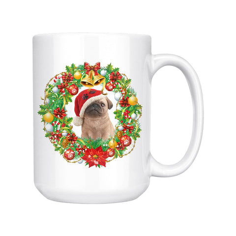 Image of Christmas Round Personalized 15oz Ceramic Mug
