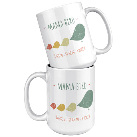 Image of Mama Bird 15oz Ceramic Mug Jaeson Siarah Khorey