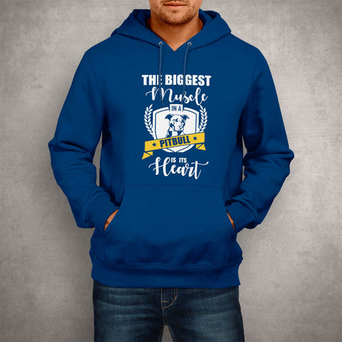 Image of Unisex Hoodie The Biggest Muscle in a Pitbull is its Heart