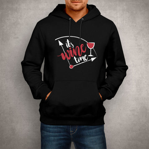 Image of Unisex Hoodie It's Wine Time