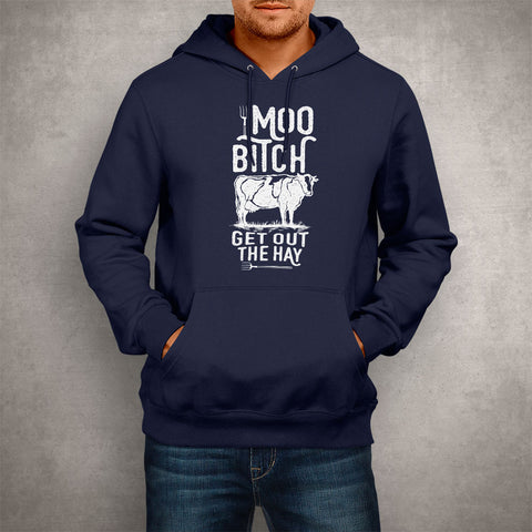 Image of Unisex Hoodie Moo Bitch
