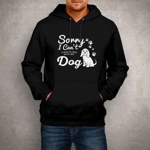 Image of Unisex Hoodie I Have Plans With My Dog