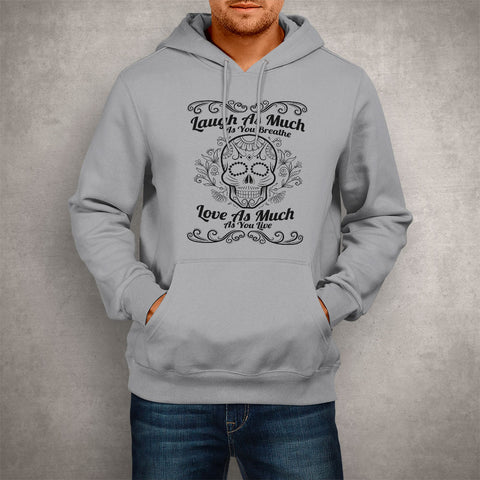 Image of Unisex Hoodie Live, laugh, Love Sugar Skull