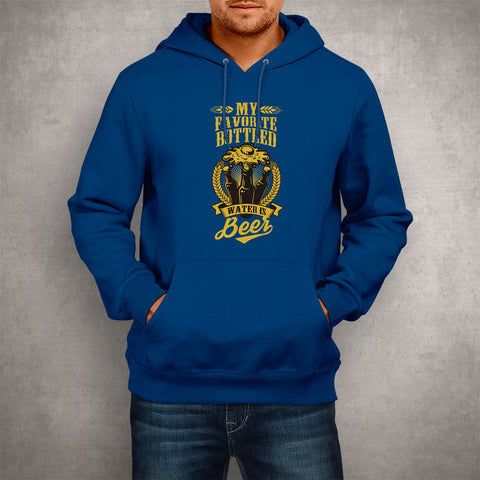 Image of Unisex Hoodie My Favorite Bottled Water Is Beer