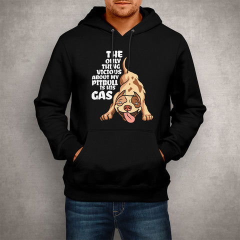 Image of Unisex Hoodie Pitbull is his Gas