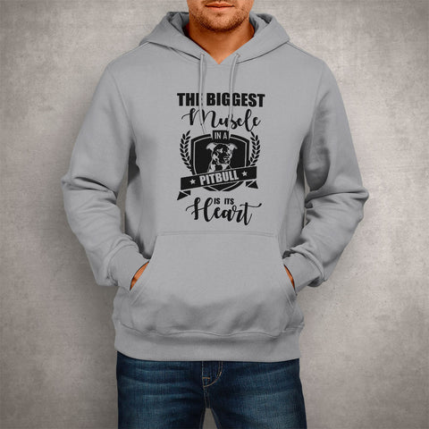 Image of Unisex Hoodie The Biggest Muscle in a Pitbull is its Heart