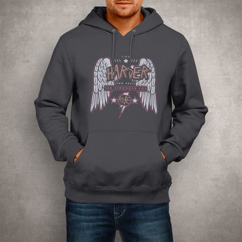 Image of Unisex Hoodie The Harder You Fall Stronger you Rise