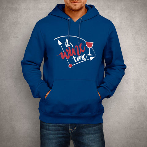 Image of Unisex Hoodie It's Wine Time