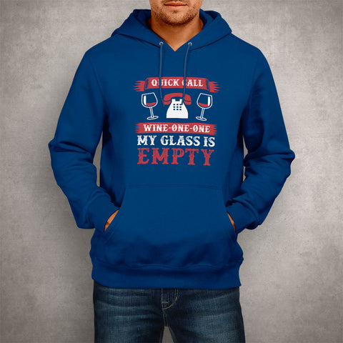 Image of Unisex Hoodie My Glass Is Empty