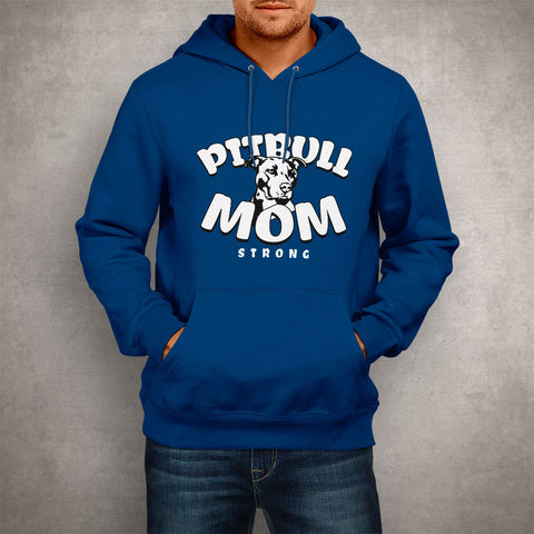 Image of Unisex Hoodie Pitbull Mom Strong