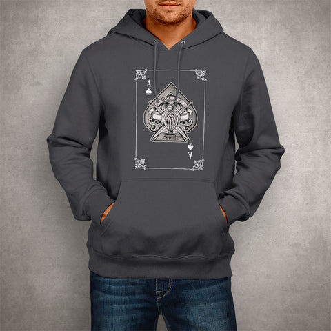 Image of Unisex Hoodie Card Ace of Spades