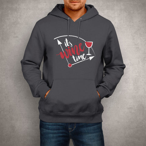 Image of Unisex Hoodie It's Wine Time