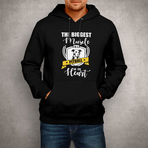 Image of Unisex Hoodie The Biggest Muscle in a Pitbull is its Heart