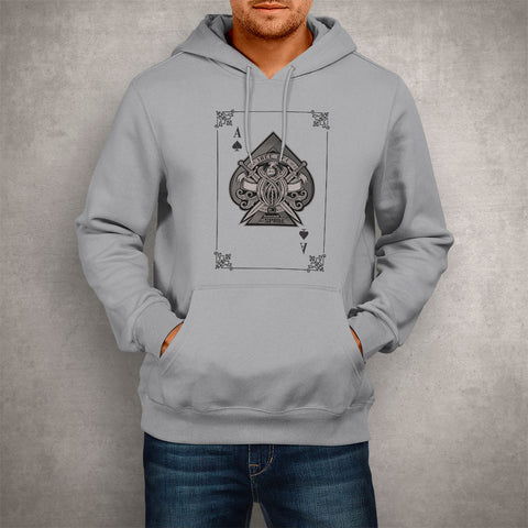 Image of Unisex Hoodie Card Ace of Spades
