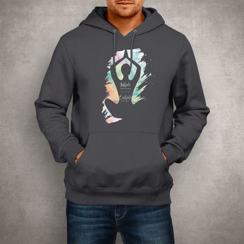 Image of Unisex Hoodie Yoga Inhale Exhale