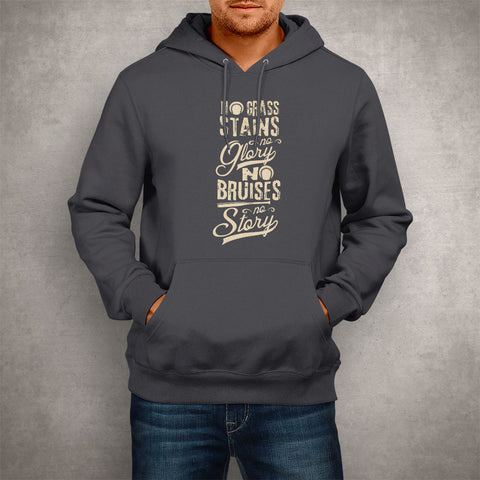 Image of Unisex Hoodie No Grass Stains Baseball