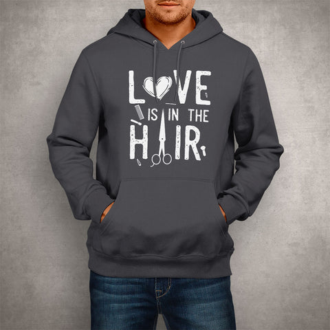 Image of Unisex Hoodie, Love is in the Hair