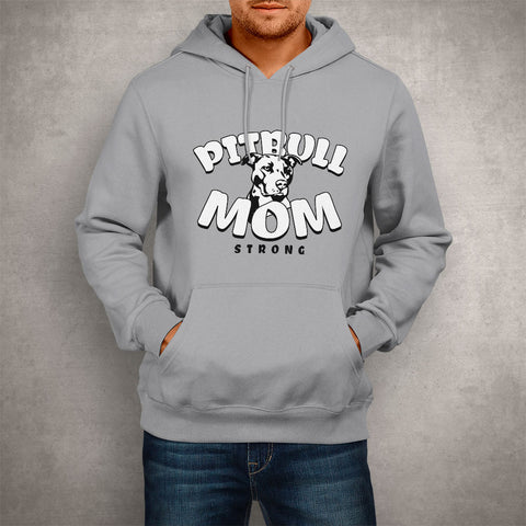 Image of Unisex Hoodie Pitbull Mom Strong
