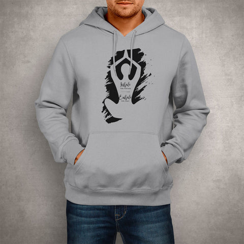 Image of Unisex Hoodie Yoga Inhale Exhale