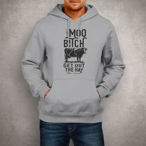 Image of Unisex Hoodie Moo Bitch