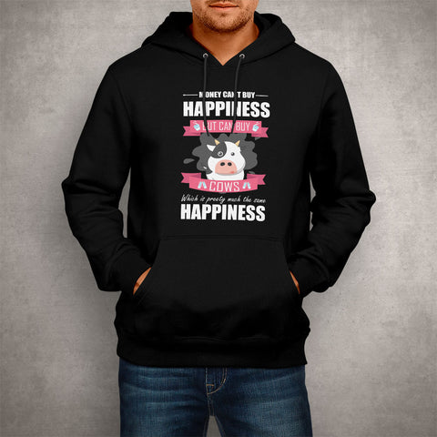 Image of Unisex Hoodie Happiness Cow Lover