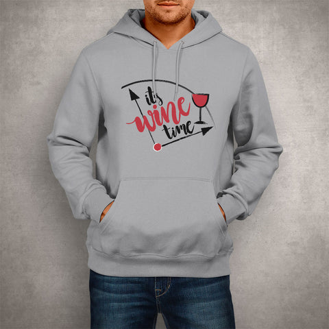 Image of Unisex Hoodie It's Wine Time