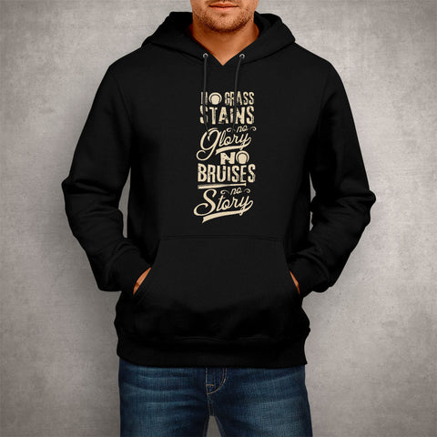 Image of Unisex Hoodie No Grass Stains Baseball