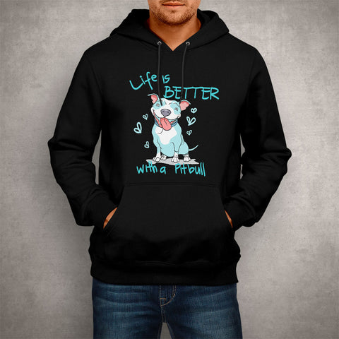 Image of Unisex Hoodie Better With a Pitbull