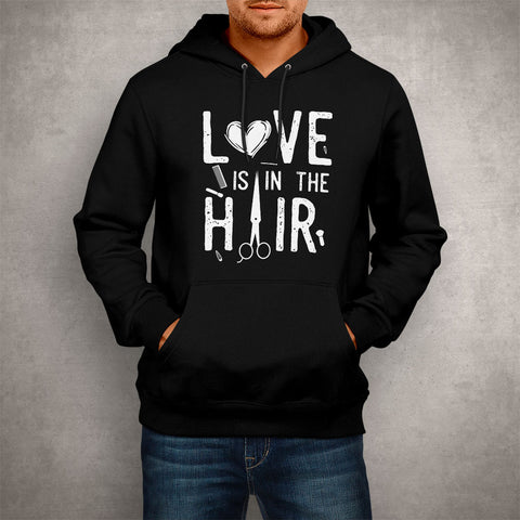Image of Unisex Hoodie, Love is in the Hair